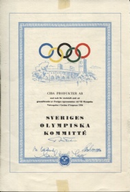 Sportboken - Den svenska olympiatruppen i Cortina 1956